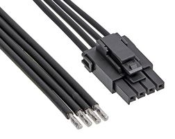 217466-1043 Cable, 4P Ultra-Fit Rcpt-Free End, 23.6" Molex
