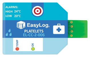 El-CC-2-006 PK10 Data Logging, -30 TO +70DEG C, 100%Rh Lascar