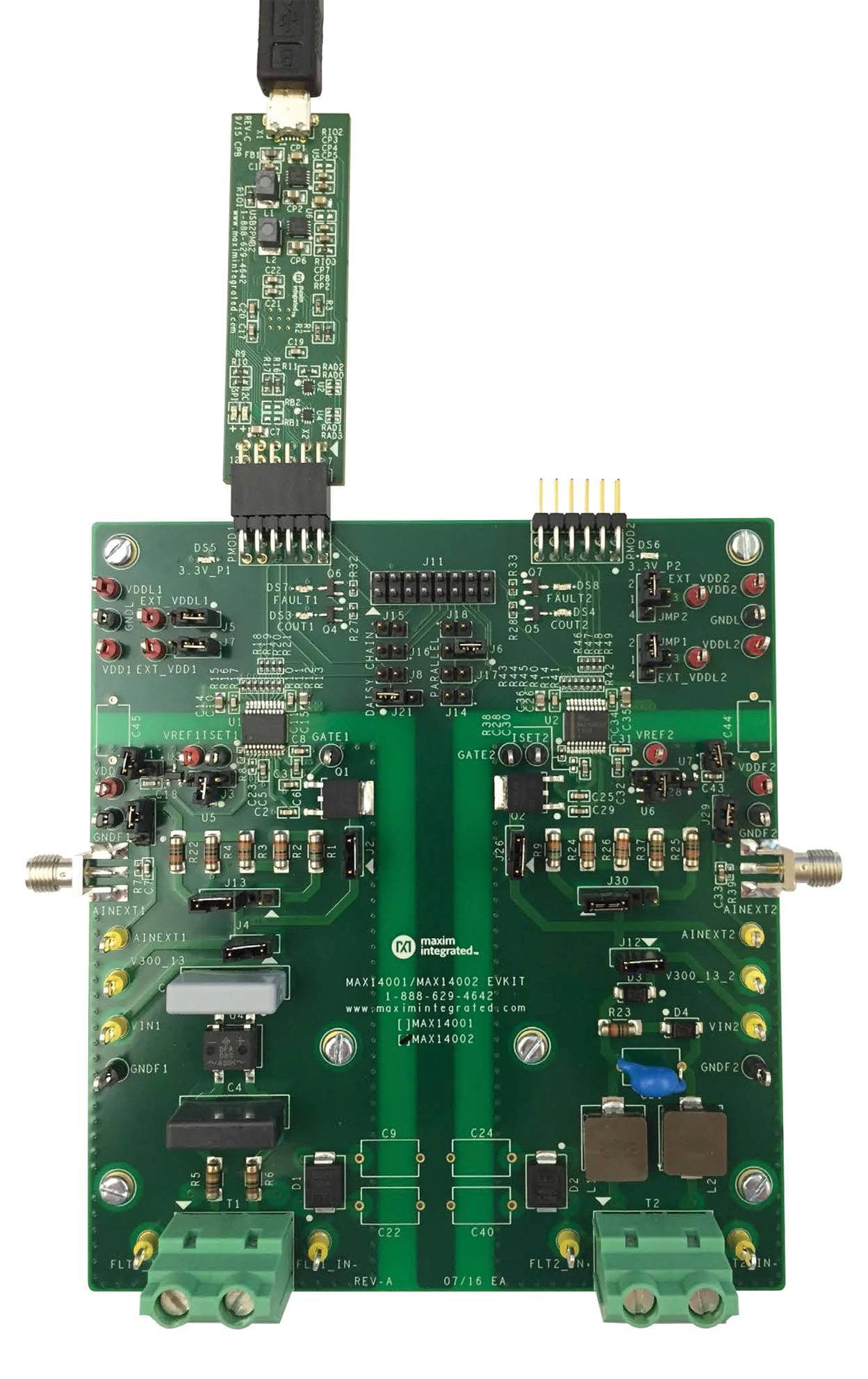 MAXIM INTEGRATED / ANALOG DEVICES Data Conversion Development Kits - ADC MAX14001EVSYS# EVAL BOARD, ANALOG-TO-DIGITAL CONVERTER MAXIM INTEGRATED / ANALOG DEVICES 2680150 MAX14001EVSYS#