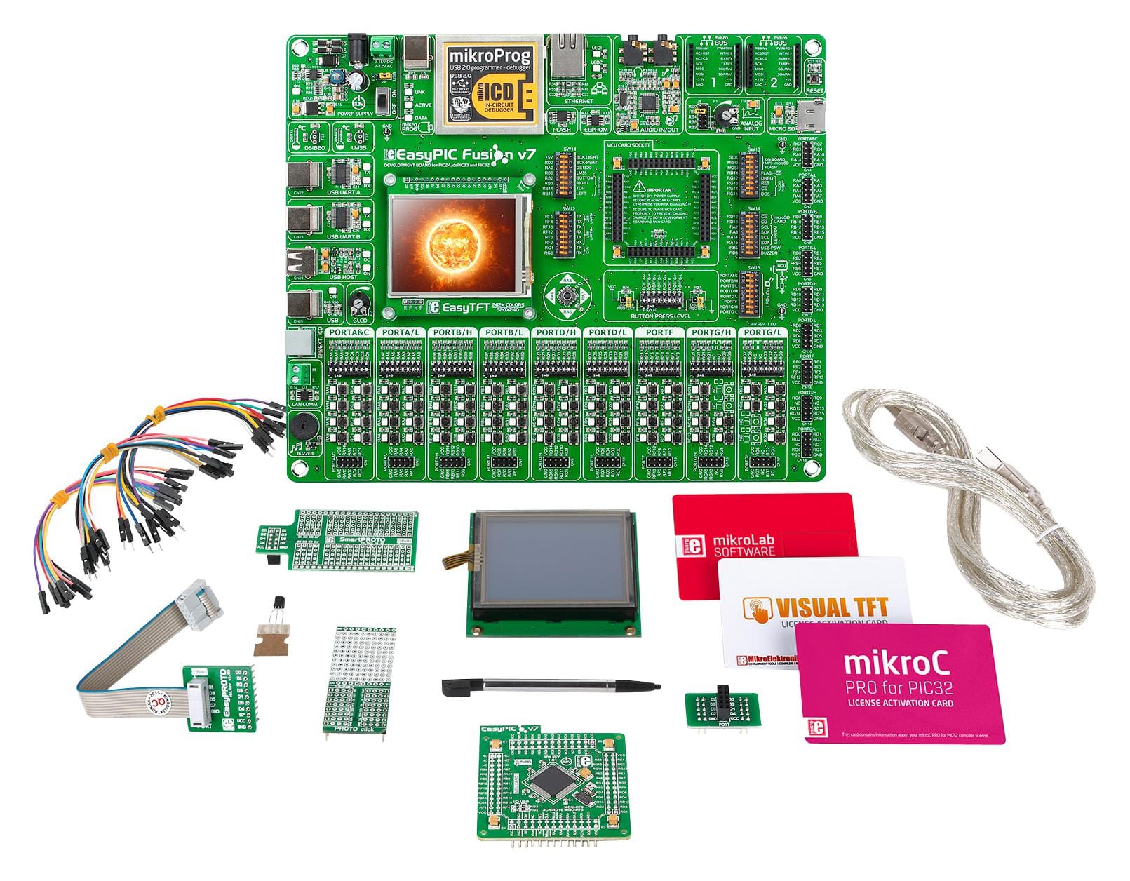 MIKROELEKTRONIKA MCU/MPU/DSC/DSP/FPGA Development Kits - Prima MIKROE-2011 DEV BOARD, MCU MIKROELEKTRONIKA 2521740 MIKROE-2011
