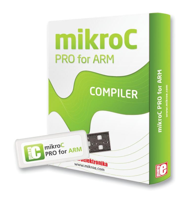 MIKROELEKTRONIKA Compilers / IDE MIKROE-936 COMPILER, USB KEY, MIKROC PRO, ARM MIKROELEKTRONIKA 2281672 MIKROE-936