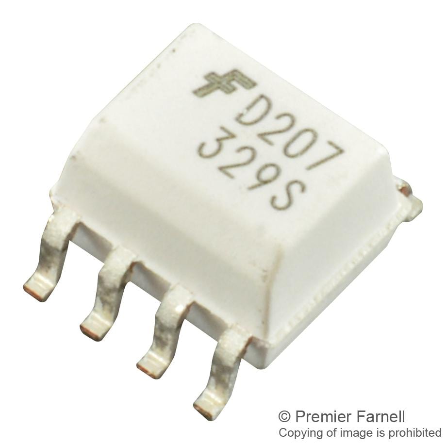 ONSEMI Transistor Output MOCD207M OPTOCOUPLER, PHOTOTRANS, 2.5KV, SOIC-8 ONSEMI 2748723 MOCD207M