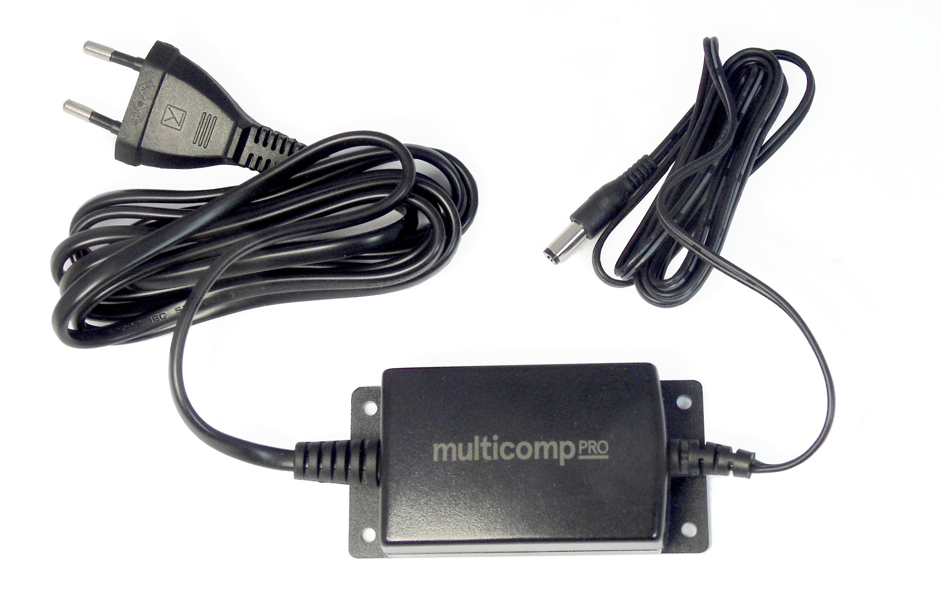 MULTICOMP PRO External Plug In Adaptor - Single Output MP001986 ADAPTER, AC-DC, 12V, 1A MULTICOMP PRO 3293064 MP001986