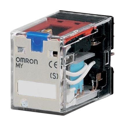 OMRON Power - General Purpose MY4IN  DC24 RELAY, 4PDT, 250VAC, 30VDC, 5A OMRON 186582 MY4IN  DC24