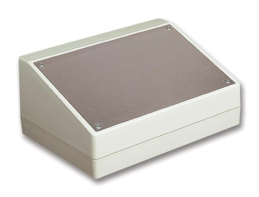 BUD INDUSTRIES Enclosures PC11491 ENCLOSURE, SLOPED DESKTOP, ABS, GREY BUD INDUSTRIES 2473219 PC11491