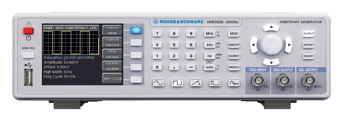 ROHDE & SCHWARZ Signaal Generatoren R&S HMF2525 ARBITRARY FUNCTION GENERATOR, 25MHZ ROHDE & SCHWARZ 1636921 R&S HMF2525
