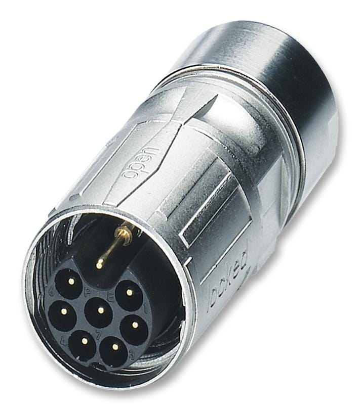 PHOENIX CONTACT Industrial Circular ST-8EP1N8A8K04S CIRCULAR CONNECTOR, PLUG, 9POS, CABLE PHOENIX CONTACT 2448107 ST-8EP1N8A8K04S