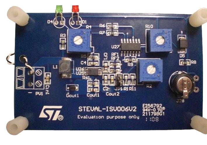 STMICROELECTRONICS Application Specific & Reference Design Kits STEVAL-ISV006V2 BATT CHARGER, DEMO BOARD STMICROELECTRONICS 1972608 STEVAL-ISV006V2