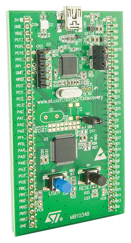 STM32F0DISCOVERY EVALUATION KIT, F0, WITH ST-LINK/V2 STMICROELECTRONICS