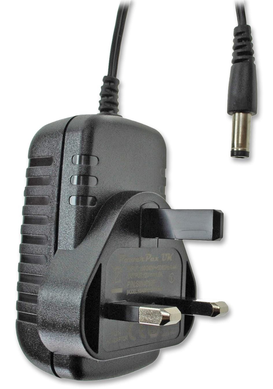POWERPAX External Plug In Adaptor - Single Output SW4010G AC/DC CONVERTER, 12W, 12V, 1A POWERPAX 2424065 SW4010G