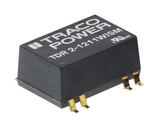 TRACO POWER Isolated Board Mount TDR 2-1223WISM DC/DC CONVERTER, 2 O/P, 0.4A, 15V TRACO POWER 2280120 TDR 2-1223WISM
