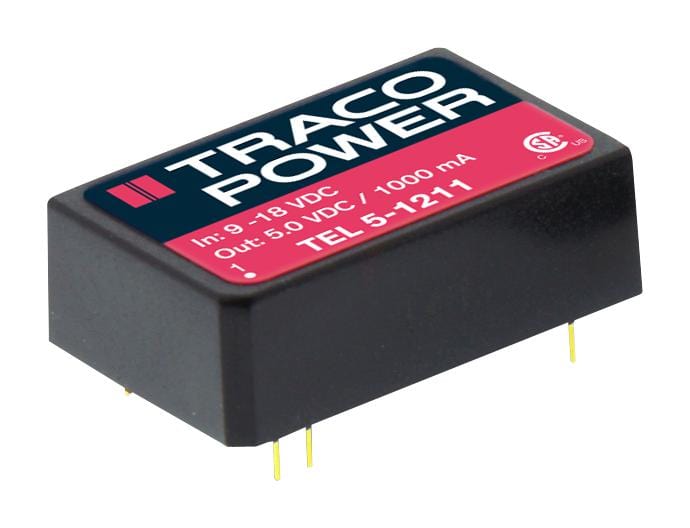 TRACO POWER Isolated Board Mount TEL 5-2423 CONVERTER, DC TO DC, +/-15V, 5W TRACO POWER 1204974 TEL 5-2423