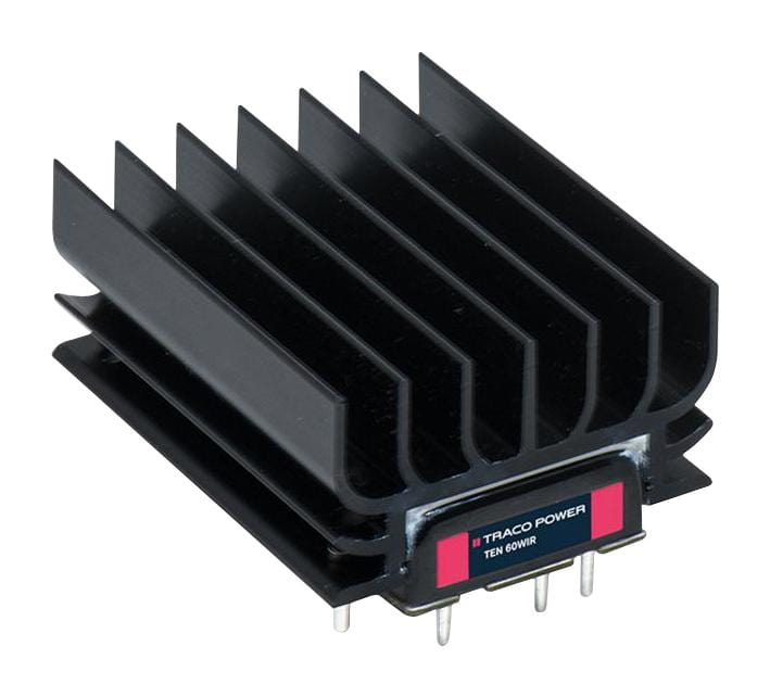 TRACO POWER Isolated Board Mount TEN 60-7218WIR DC-DC CONVERTER, 48V, 1.25A, 60W TRACO POWER 3533078 TEN 60-7218WIR
