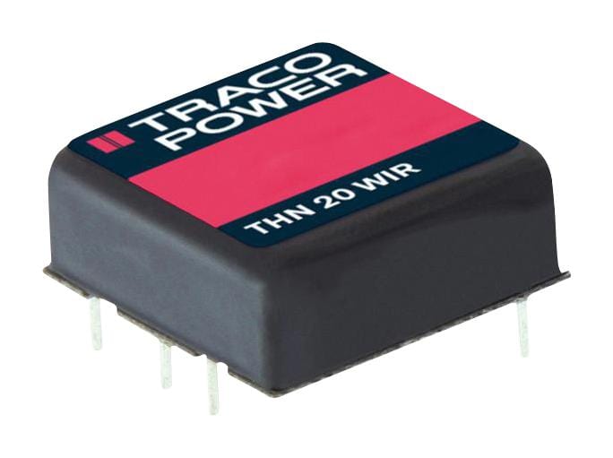 TRACO POWER Isolated Board Mount THN 20-2410WIR DC-DC CONVERTER, 3.3V, 5.5A TRACO POWER 3649988 THN 20-2410WIR