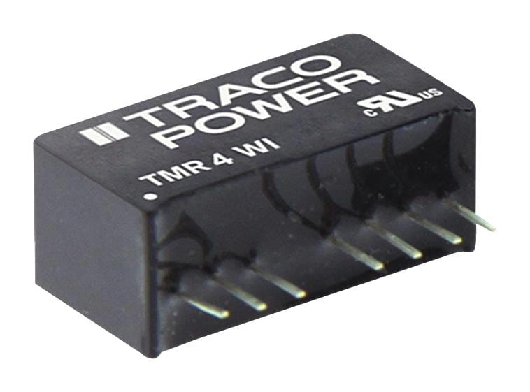 TRACO POWER Isolated Board Mount TMR 4-4815WI DC-DC CONVERTER, 24V, 0.166A TRACO POWER 3652451 TMR 4-4815WI