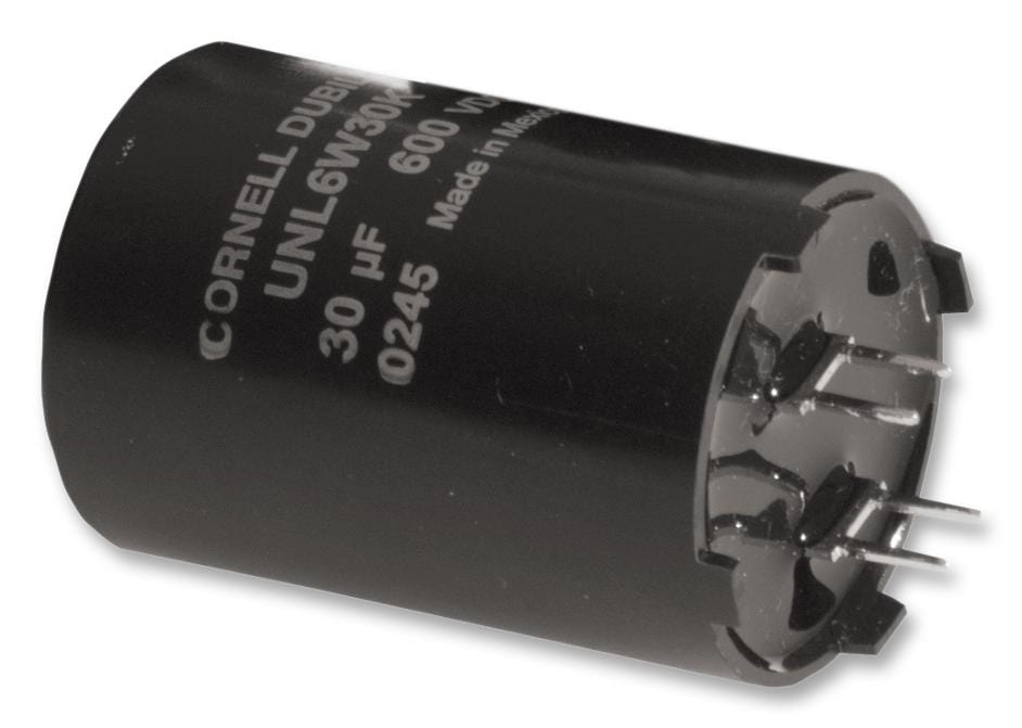 CORNELL DUBILIER Power AC Film Capacitors UNL6W30KF CAP, 30µF, 600V, 10%, PP, CAN CORNELL DUBILIER 2333425 UNL6W30KF
