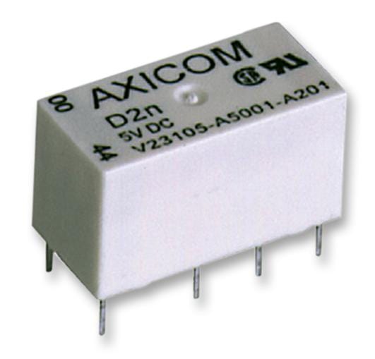 AXICOM - TE CONNECTIVITY Signal V23105A5307A201 RELAY, SIGNAL, DPDT, 250VAC, 220VDC, 3A AXICOM - TE CONNECTIVITY 1608362 V23105A5307A201