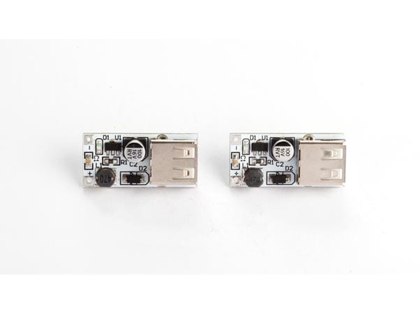 Velleman Arduino Interfaces WPM403 DC-DC BOOST-MODULE / (2.5 V-5 V) 600 mA NAAR USB 5 V (2-delig) WPM403 WPM403