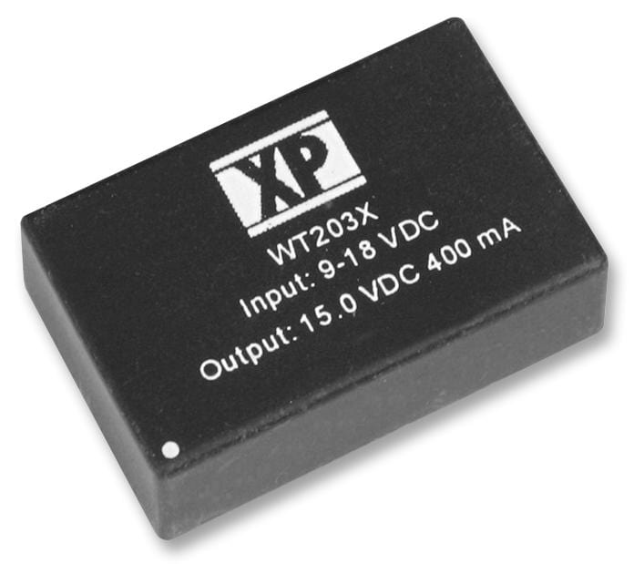 XP POWER Isolated Board Mount WT205A DC/DC CONVERTER, 5W +/-12V 4:1 I/P XP POWER 1551031 WT205A