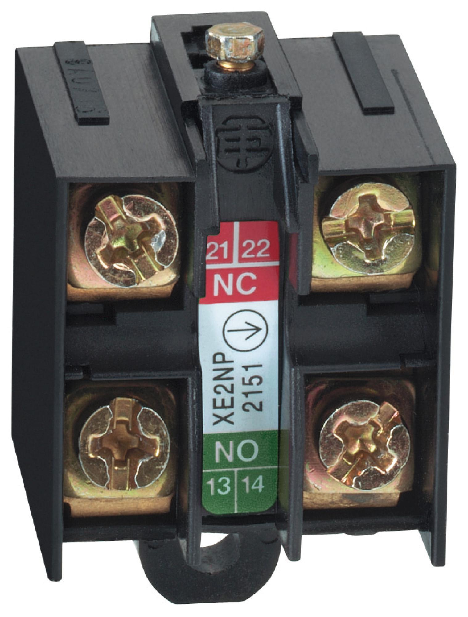 SCHNEIDER ELECTRIC Contact Blocks XE2NP2151 CONTACT BLOCK, 600V, 10A, 2POLE SCHNEIDER ELECTRIC 3114832 XE2NP2151