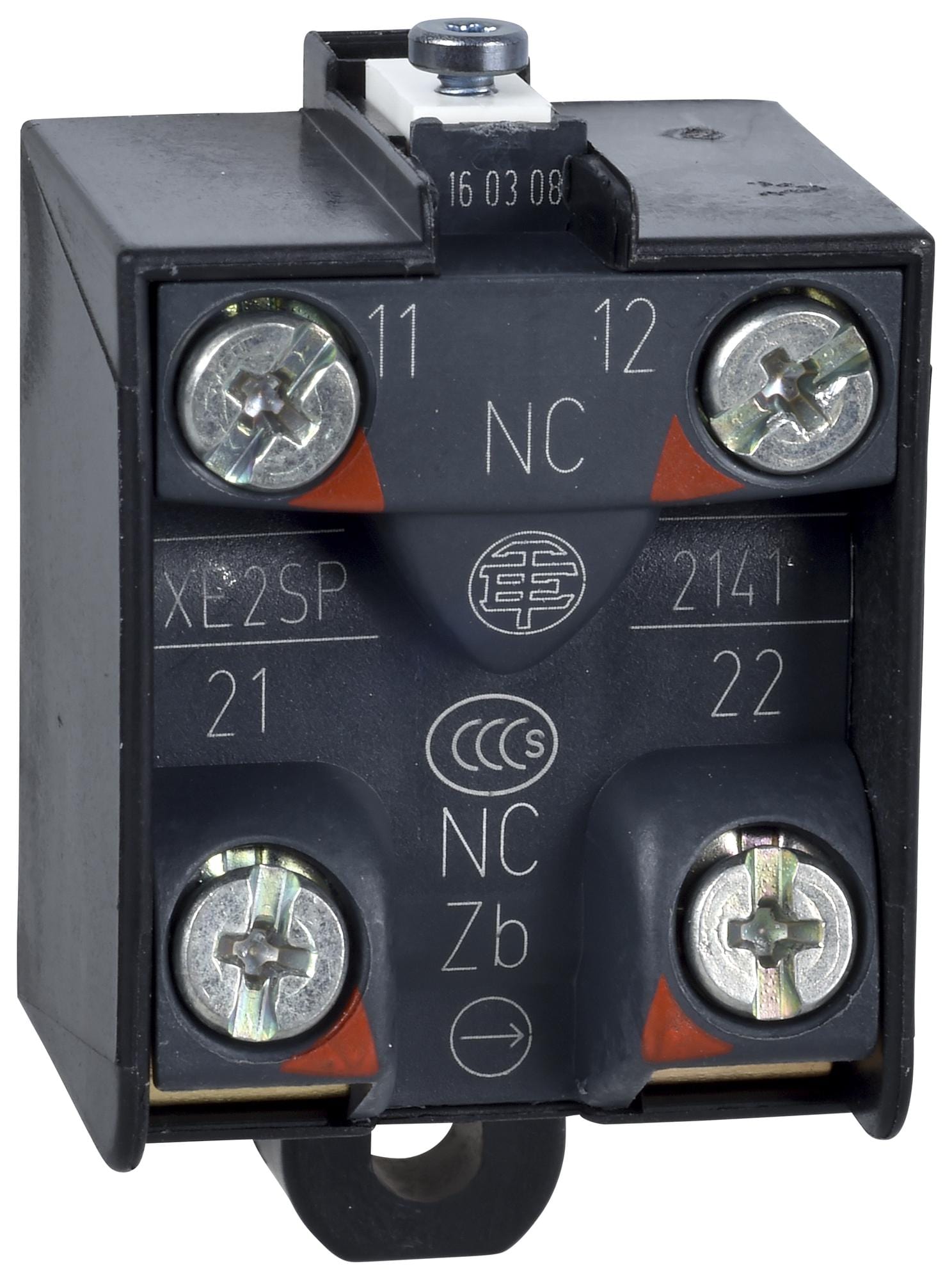 SCHNEIDER ELECTRIC Contact Blocks XE2SP2141 CONTACT BLOCK, 600V, 10A, 2POLE SCHNEIDER ELECTRIC 3114838 XE2SP2141