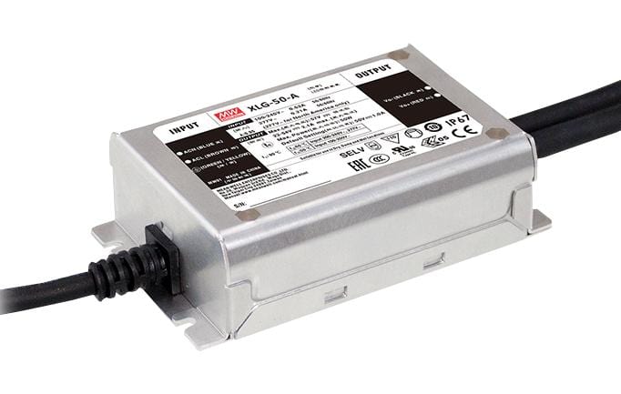 MEAN WELL LED Drivers / PSU XLG-25-A LED DRIVER PSU, AC-DC, 54V, 0.7A MEAN WELL 2965259 XLG-25-A