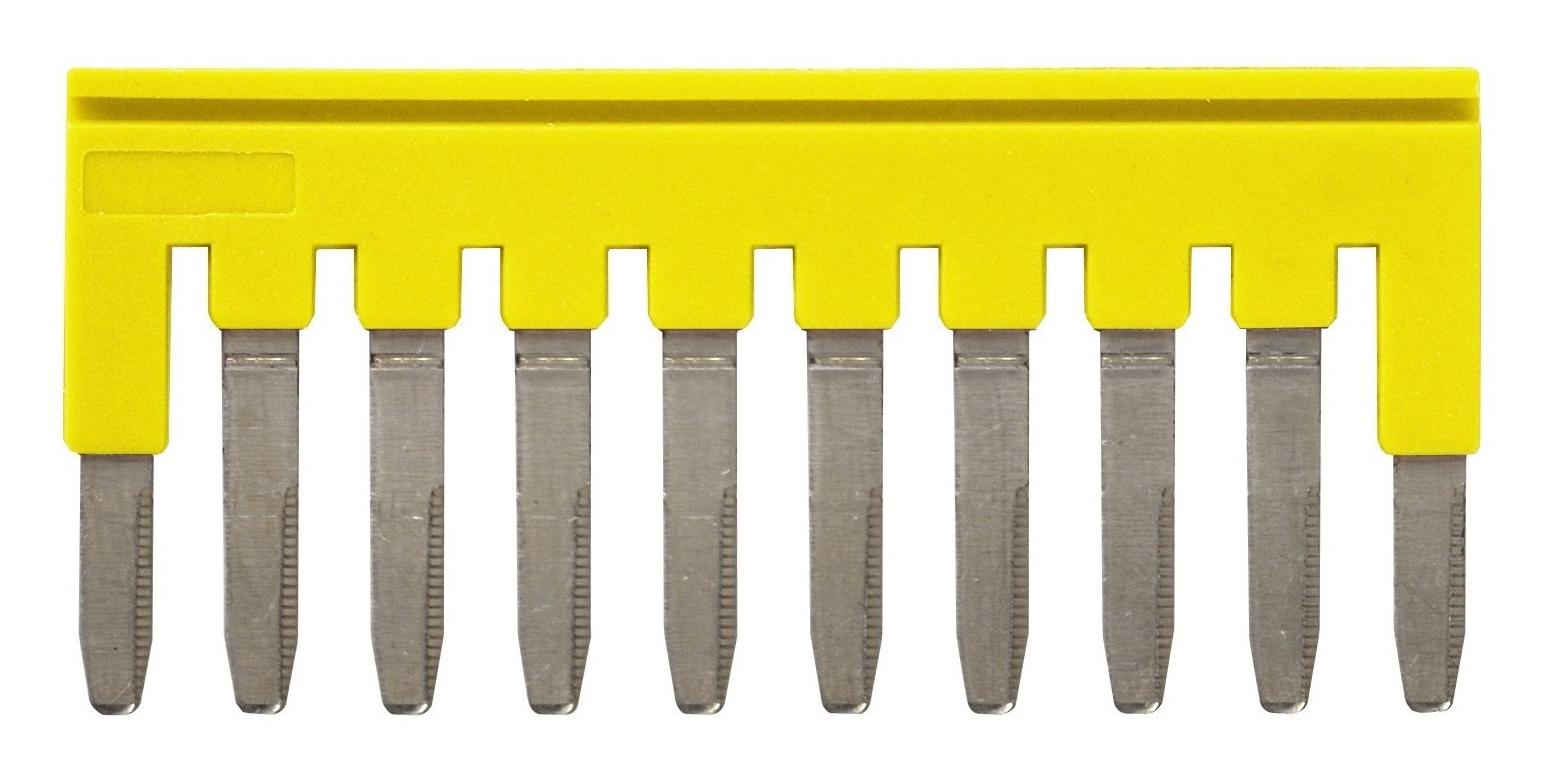 OMRON Terminal Block Accessories XW5S-P2.5-10YL SHORT BAR, 10POLE, 5.2MM, YELLOW OMRON 3441108 XW5S-P2.5-10YL