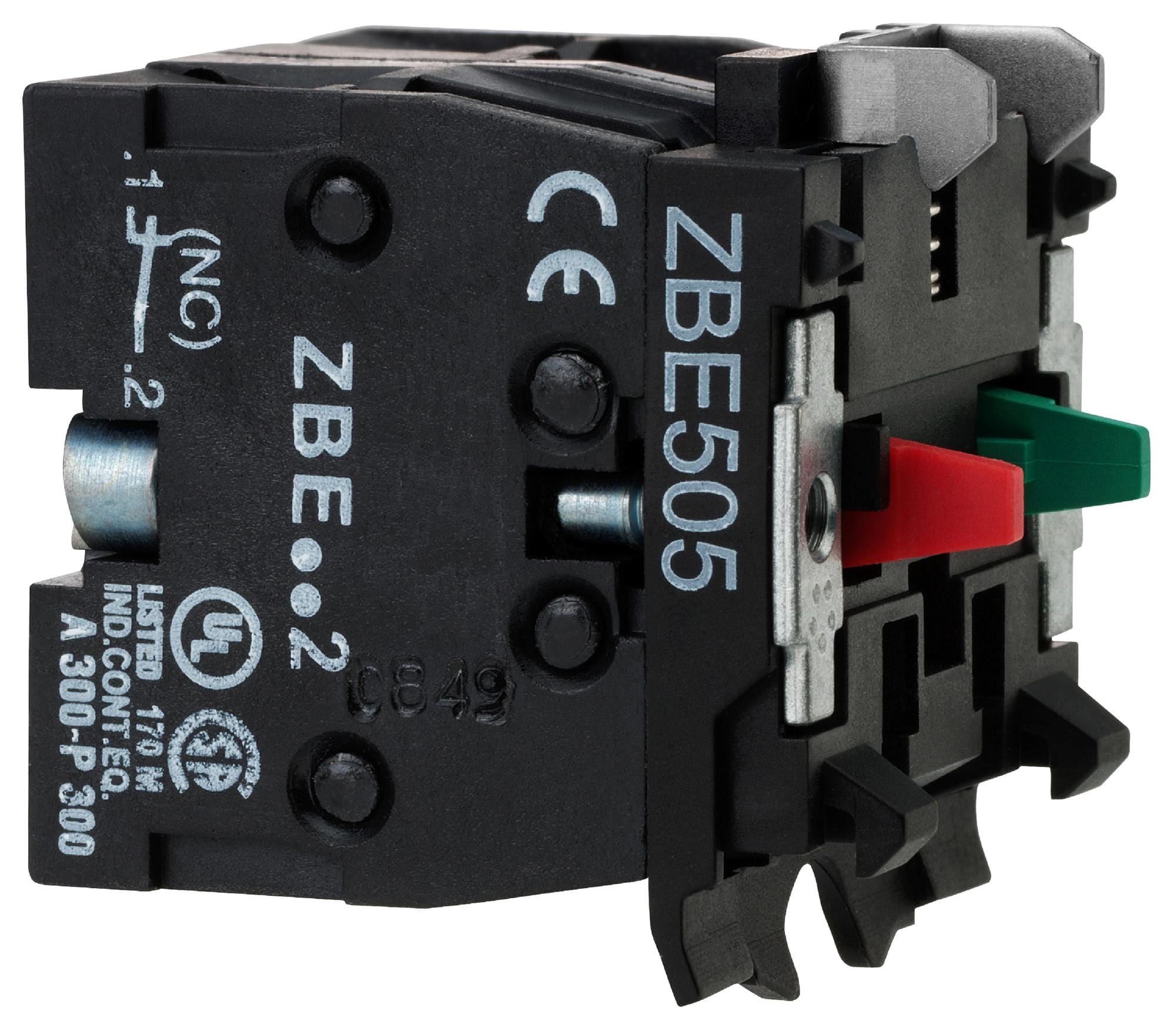 SCHNEIDER ELECTRIC Contact Blocks ZBE505 CONTACT BLOCK, 2POLE, SCREW CLAMP SCHNEIDER ELECTRIC 3215213 ZBE505